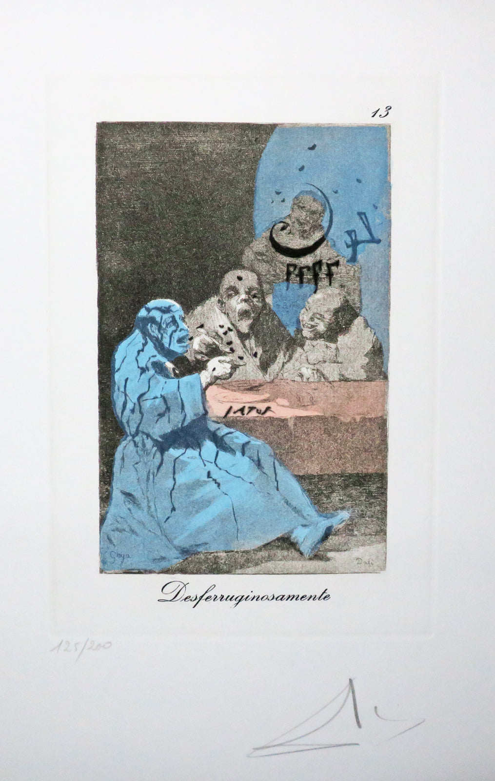 Desferruginosamente, Les Caprices de Goya de Dali.