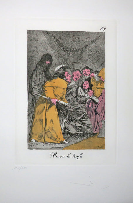 Busca la trufa, Les Caprices de Goya de Dali.