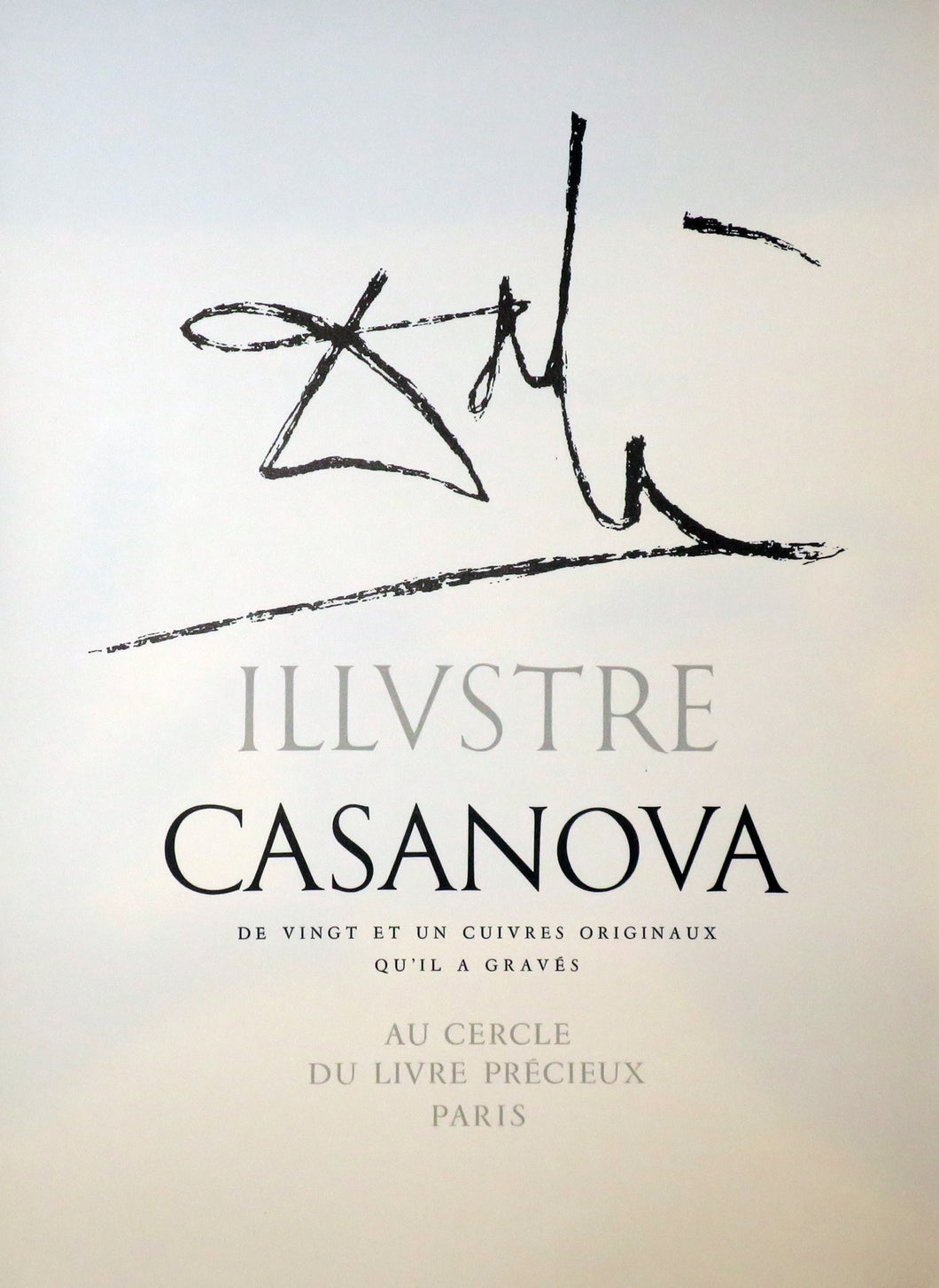 DALI ILLUSTRE CASANOVA. 1967.