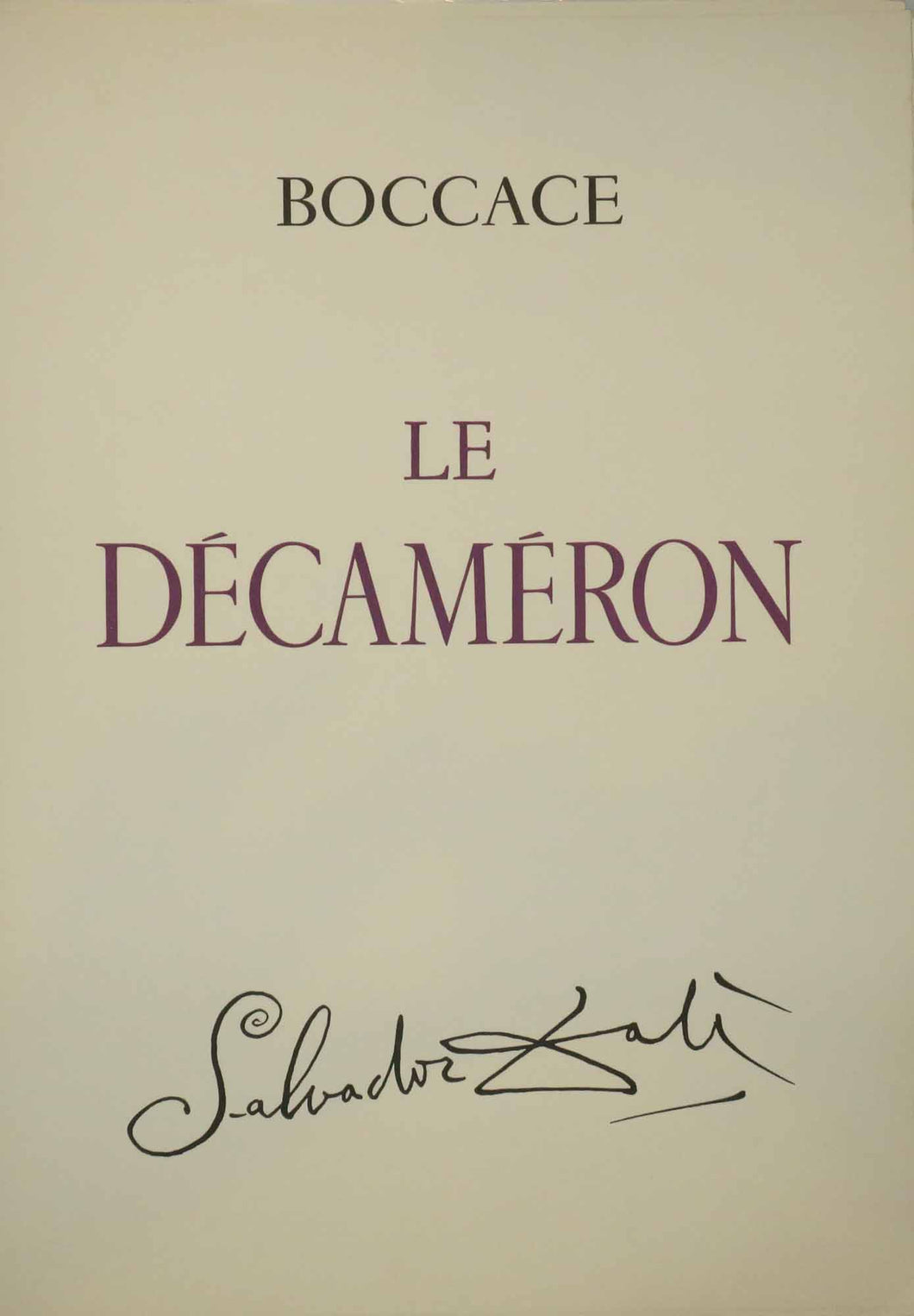 LE DECAMERON. Boccace. 1972.