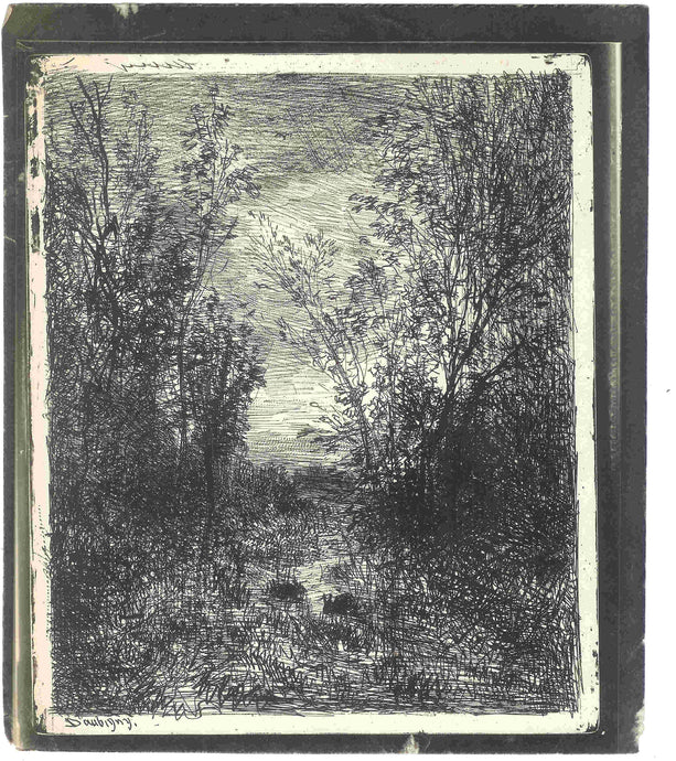 Le Ruisseau dans la clairière. (1862 - 1er tirage).