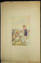 Charger l&#39;image dans la galerie, Baigneuse et Cupidon espionnés par un soldat.
