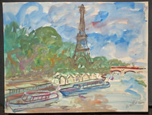 Charger l&#39;image dans la galerie, La Seine à Paris, la Tour Eiffel.
