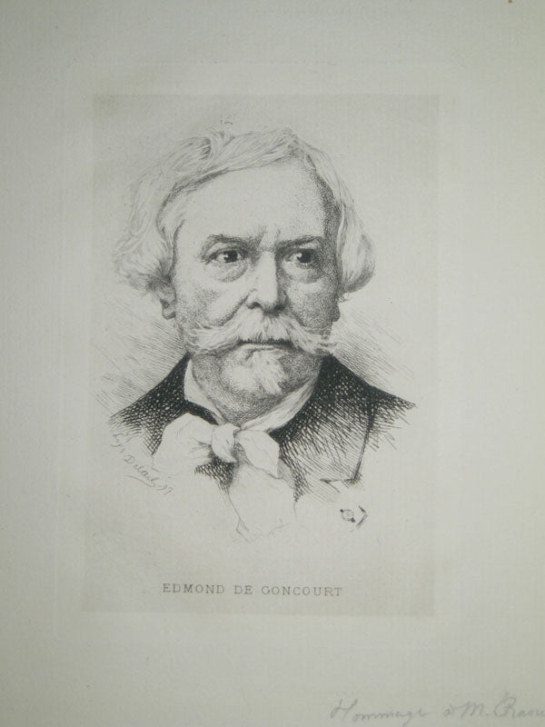 Portrait de Edmond de Goncourt.