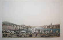 Charger l&#39;image dans la galerie, Vue de Marseille vue de la Canebière. Vers 1842-
