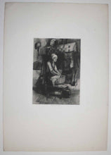Charger l&#39;image dans la galerie, Femme lavant du linge dans un baquet.
