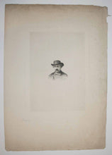 Charger l&#39;image dans la galerie, Portrait d&#39;Hervier, coiffé d&#39;un chapeau mou.
