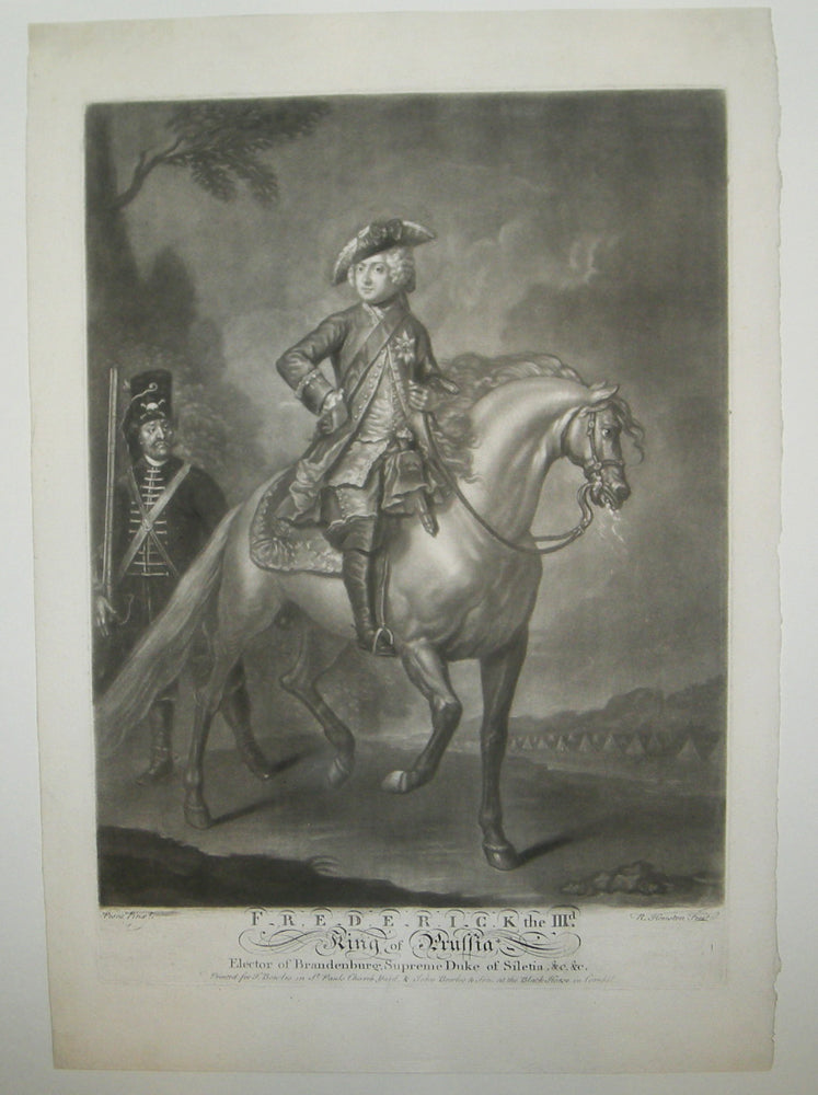 Portrait à cheval de Frédéric III (1657†1713), Roi de Prusse. 
