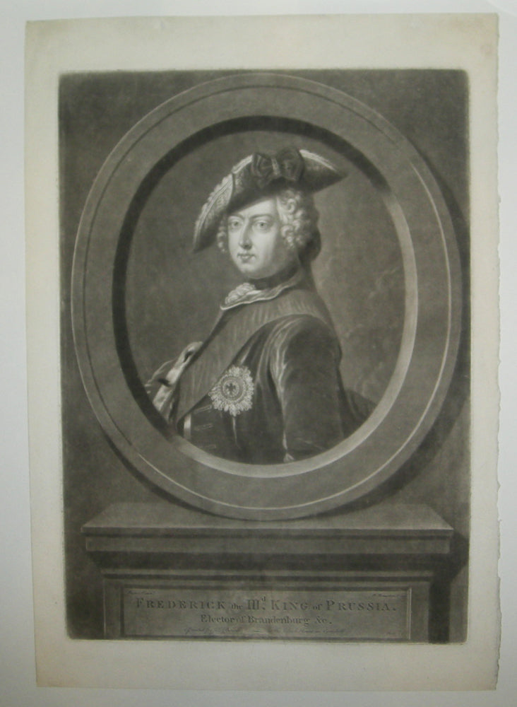 Portrait en buste de Frédéric III (1657†1713), Roi de Prusse. 