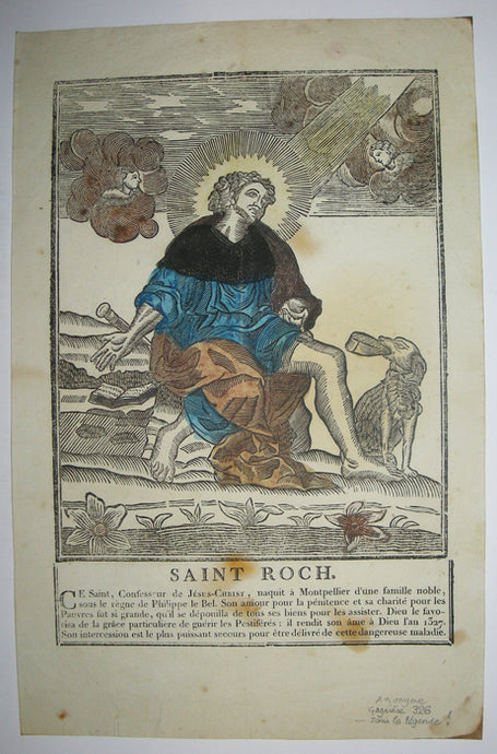 Saint Roch. Ce Saint, Confesseur de Jésus-Christ