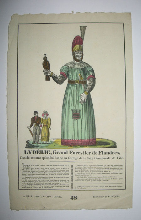 Lydéric, Grand Forestier de Flandres, dans le costume qu'on lui donne au Cortège de la Fête Communale de Lille. 