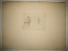 Charger l&#39;image dans la galerie, Bateaux dans le brouillard (Retour de pêche, Honfleur).
