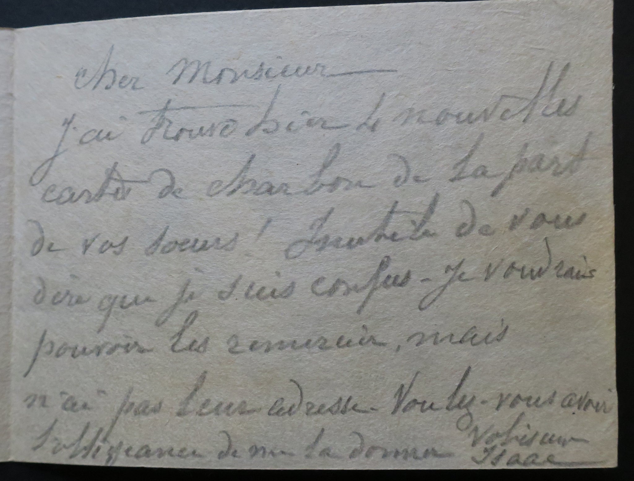 [Coq]. Courrier d'Isaac.