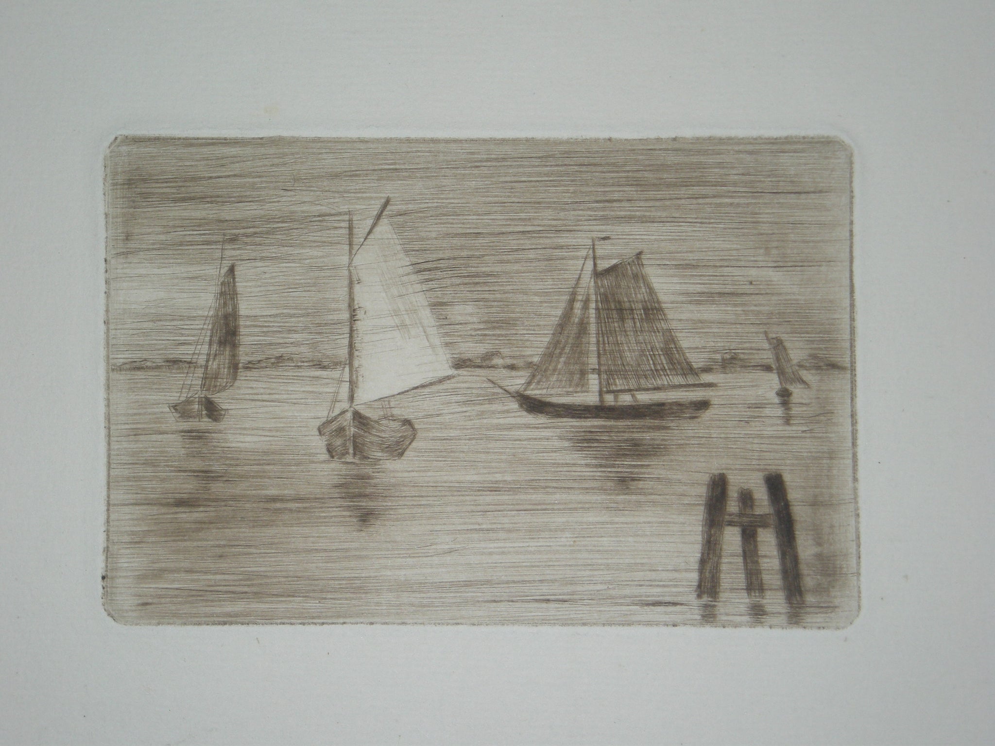 Zélande [quatre bateaux].