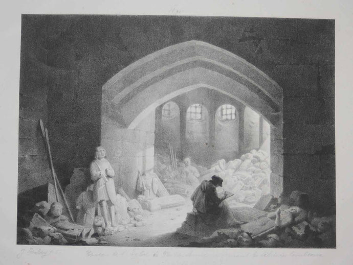 Caveau de l'Eglise de Notre-Dame renfermant les débris des tombeaux des Comtes d'Eu.