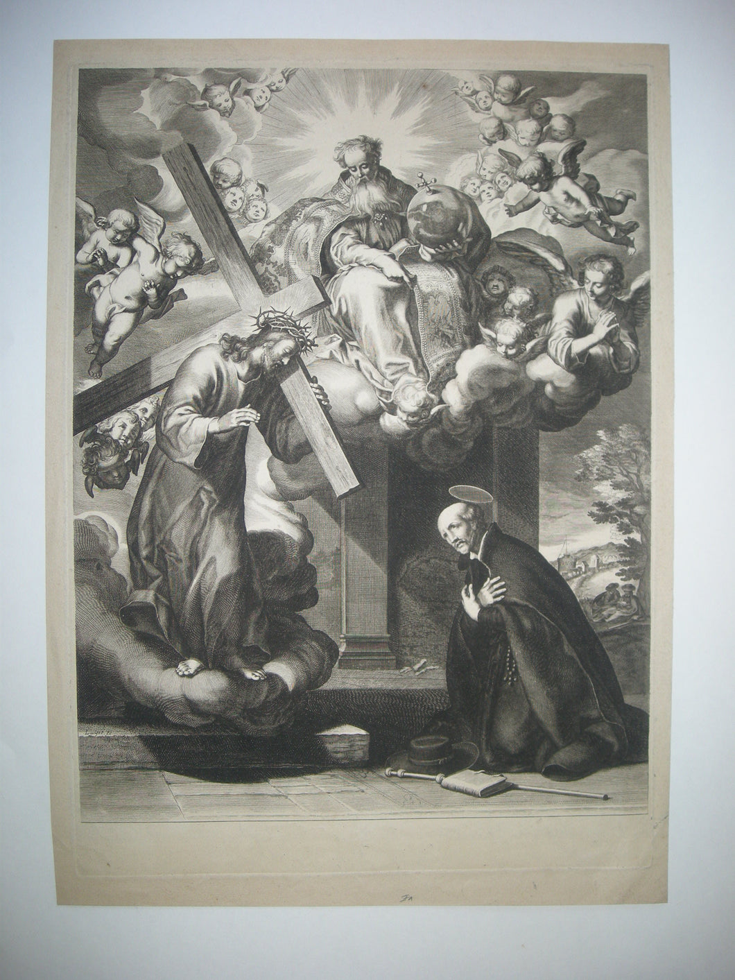 Apparition du Christ à Saint Ignace.