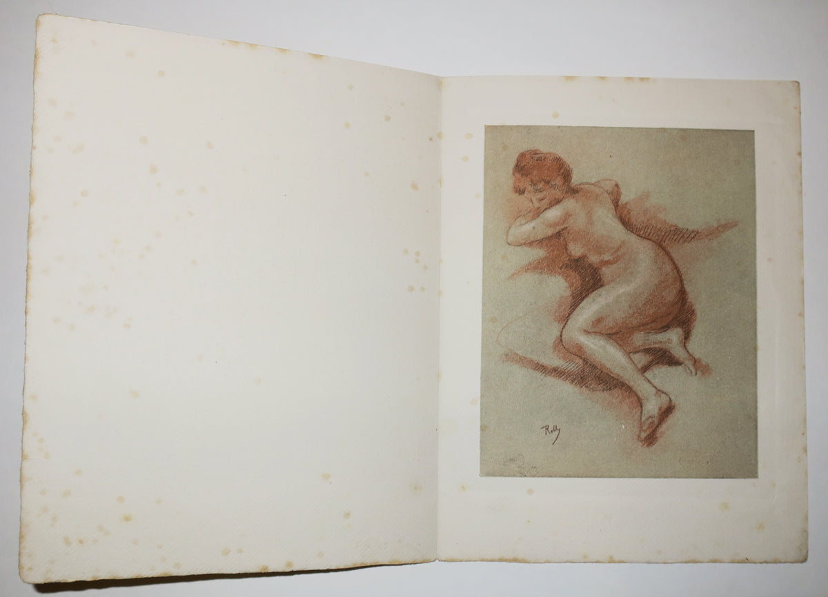 M. Doumergue, Ministre de l'Instruction Publique et des Beaux-Arts, et M. Dujardin-Beaumetz, Sous-Secrétaire d'Etat aux Beaux-Arts, inaugureront le mercredi 8 avril, à 3 heures, l'Exposition de l'Œuvre de Roll, rassemblé et publié par J.E. Bulloz, avec préface de M. Léon Bourgeois. M. Alfred Roll et l'Editeur vous prient d'honorer cette exposition de votre présence. 21, rue Bonaparte. 