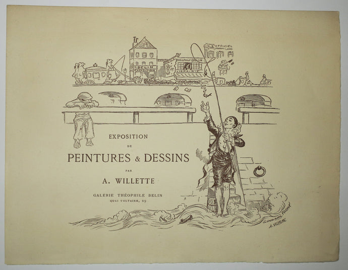 Exposition de Peintures & Dessins par A. Willette, à la Galerie Théophile Belin, Quai Voltaire, 29. 