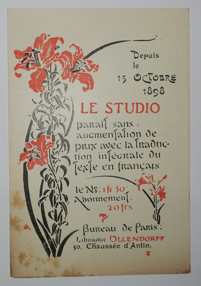 Annonce de parution & Bulletin d'adhésion pour 