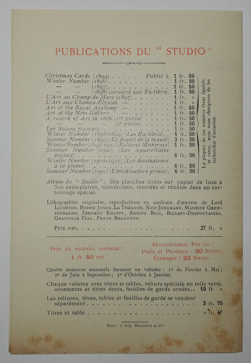 Annonce de parution & Bulletin d'adhésion pour 