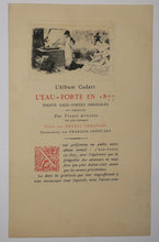 Charger l&#39;image dans la galerie, Annonce de publication pour &quot;L&#39;Album Cadart, L&#39;Eau-forte en 1877&quot;.
