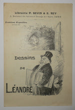 Charger l&#39;image dans la galerie, Troisième Exposition (Octobre 1902), Dessins de Léandre, à la Librairie P. Sevin &amp; E. Rey
