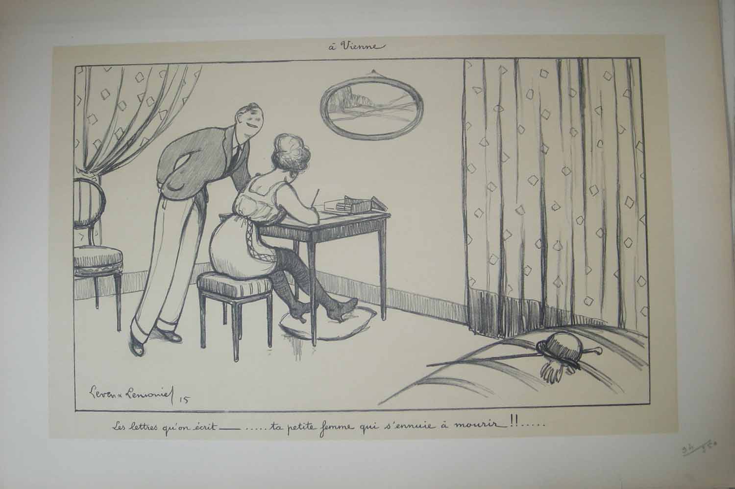 A Vienne, Les lettres qu'on écrit… 1915.