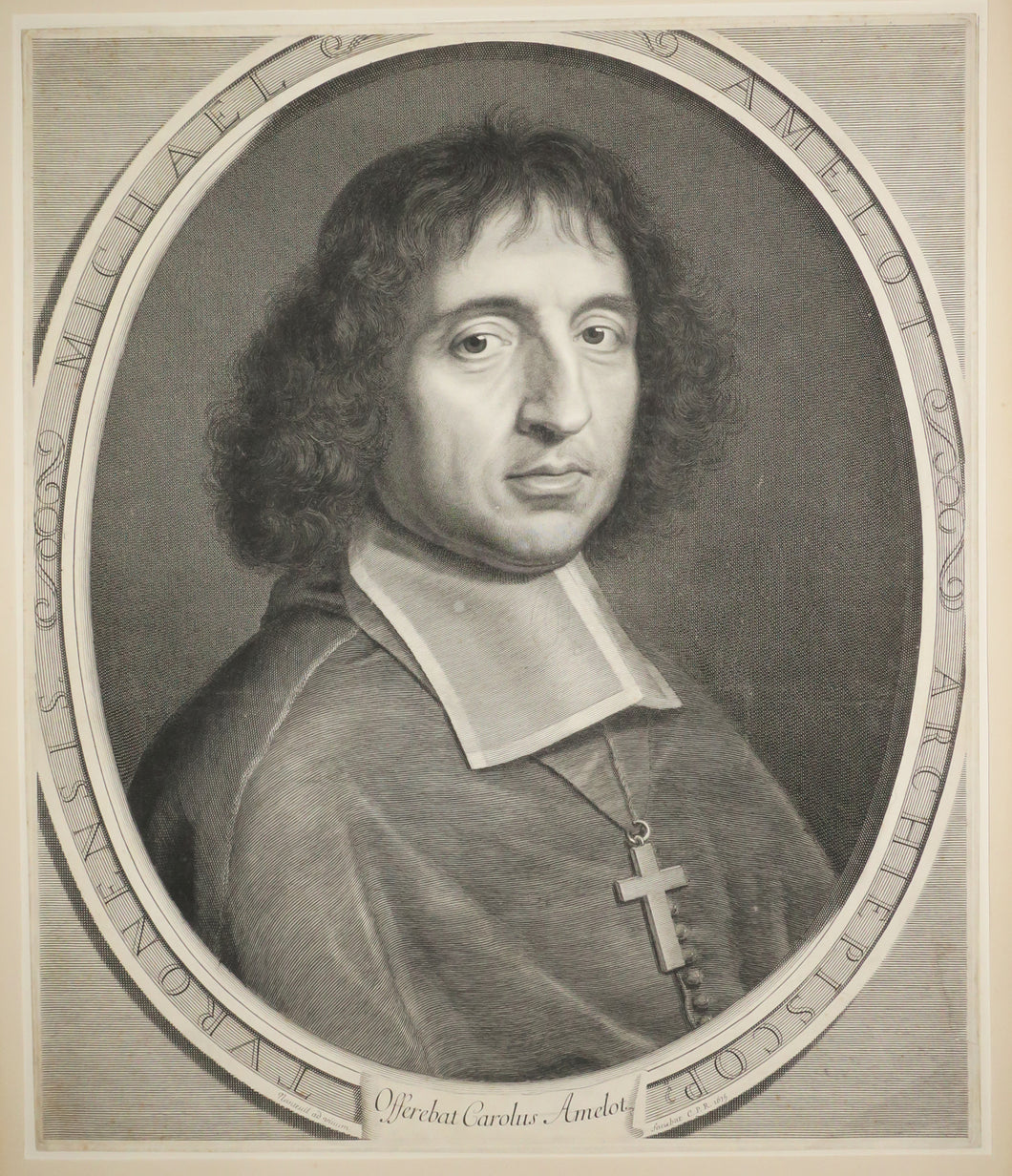 Portrait de Michel Amelot de Gournay, Archevêque de Tours (1624-1687).