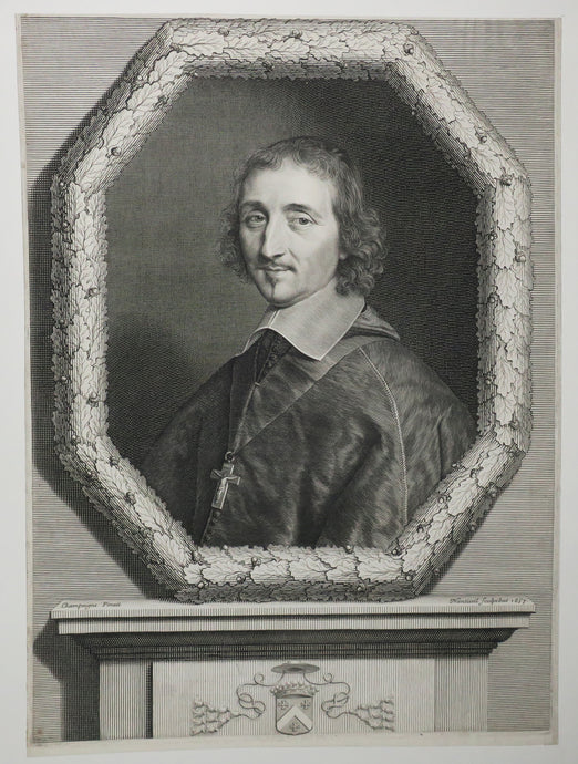 Portrait de Ferdinand de Neufville, Chevalier de Malte et Evêque de Chartres (1608-1690). 