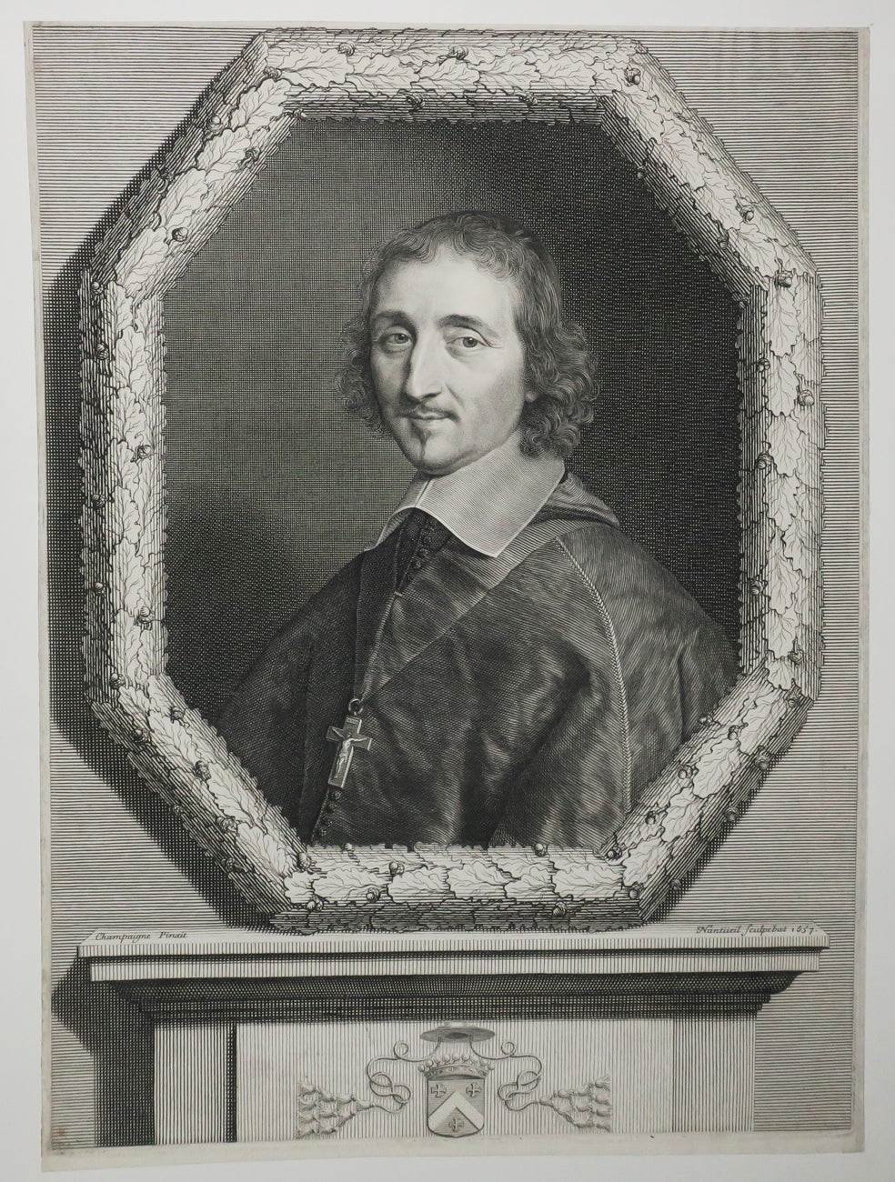 Portrait de Ferdinand de Neufville, Chevalier de Malte et Evêque de Chartres (1608-1690). 