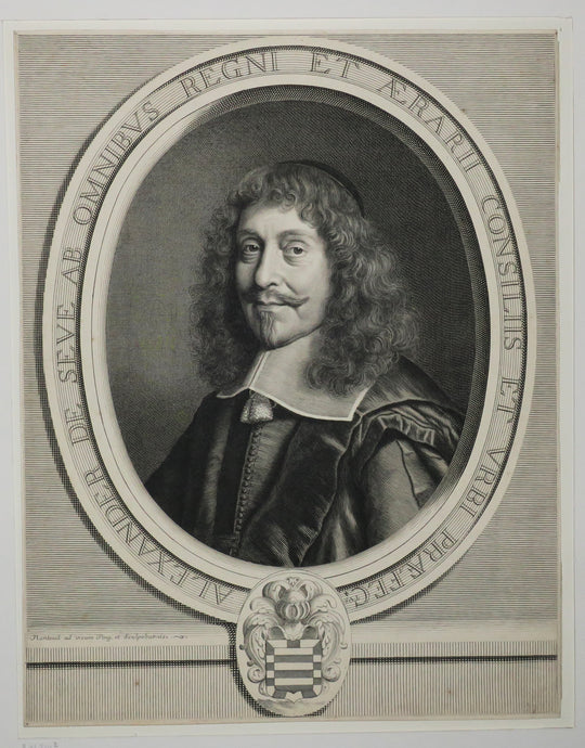 Portrait d'Alexandre De Sève, Conseiller d'Etat, Prévôt des Marchands, Intendant en Dauphiné (1605-1673). 