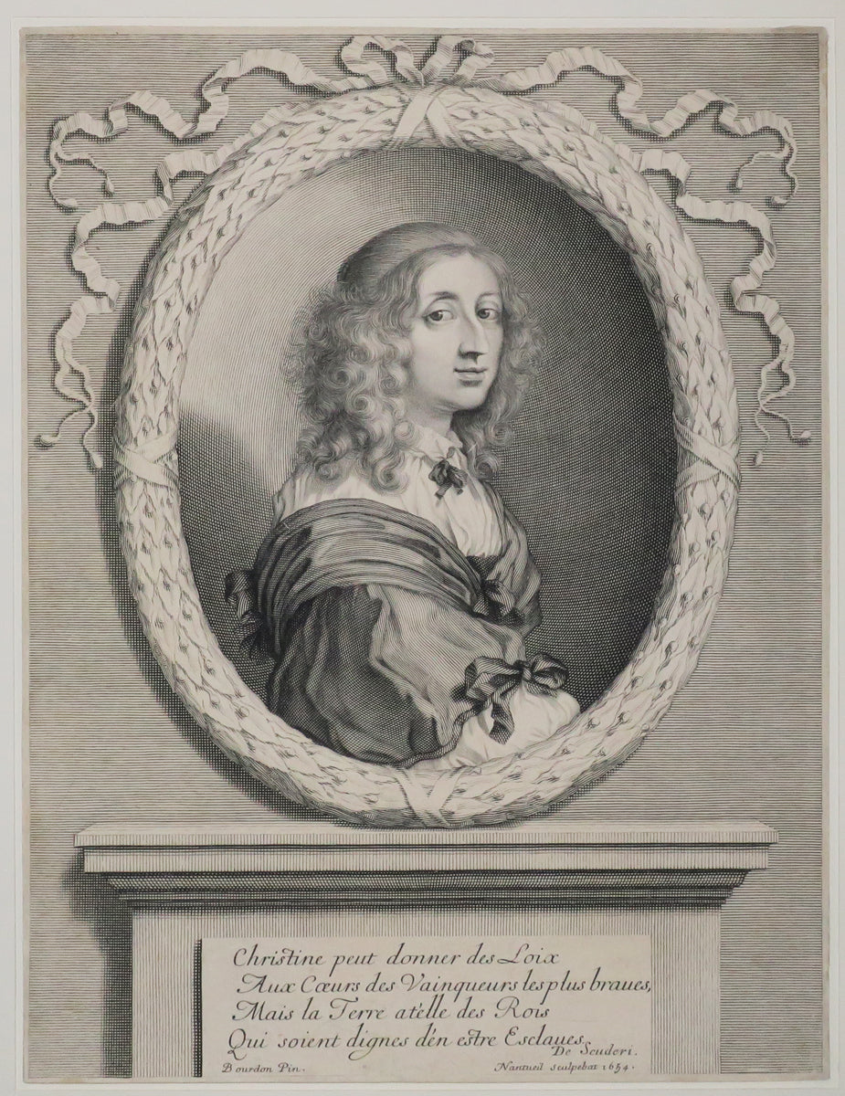 Portrait de Christine, Reine de Suède (1626-1689). 