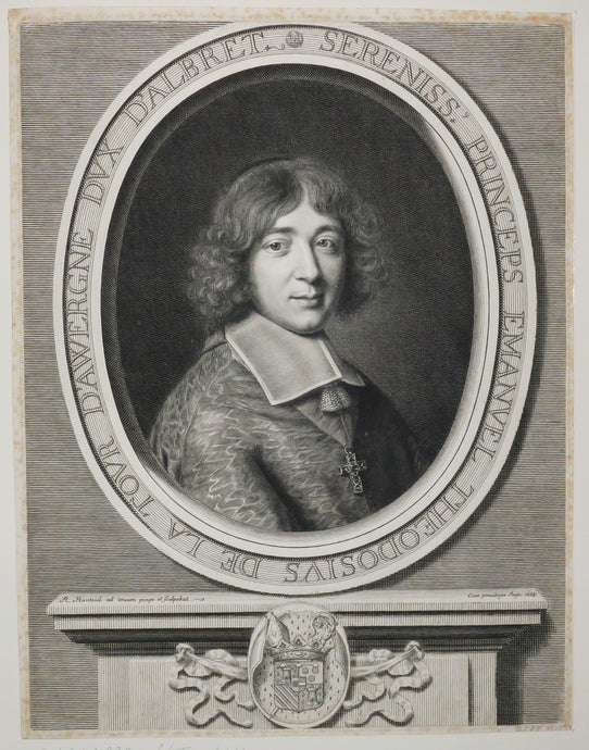 Portrait de Emmanuel-Théodose de La Tour d'Auvergne, Duc d'Albret, Cardinal de Bouillon (1644-1715).