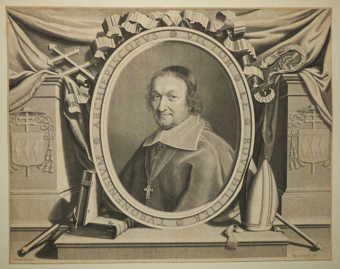 Portrait de Victor le Bouthillier, Aumônier et Conseiller de Marie de Médicis, Archevêque de Tours (1596-1670). 