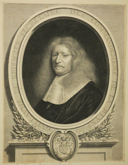 Portrait de Guillaume de Brisacier, Secrétaire des Commandements de la Reyne.