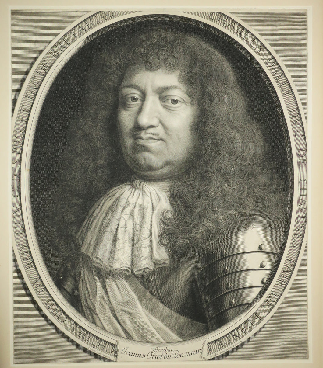 Portrait de Charles d'Albert-d'Ailly, Duc de Chaulnes, Gouverneur de Bretagne puis de Guyenne (1625-1698).