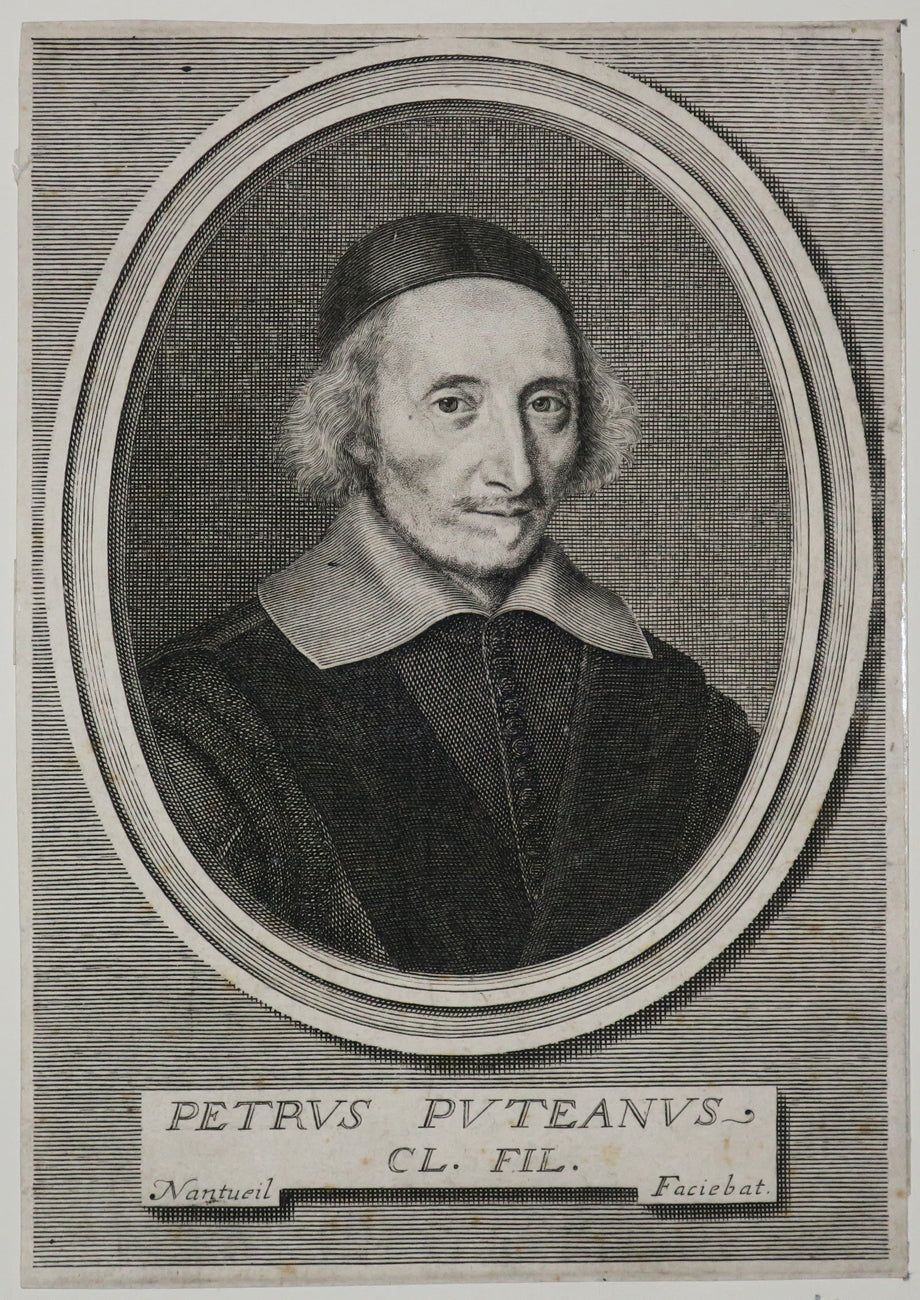 Portrait de Pierre Dupuy, Conseiller d'Etat, Garde de la Bibliothèque Royale (1582-1651).