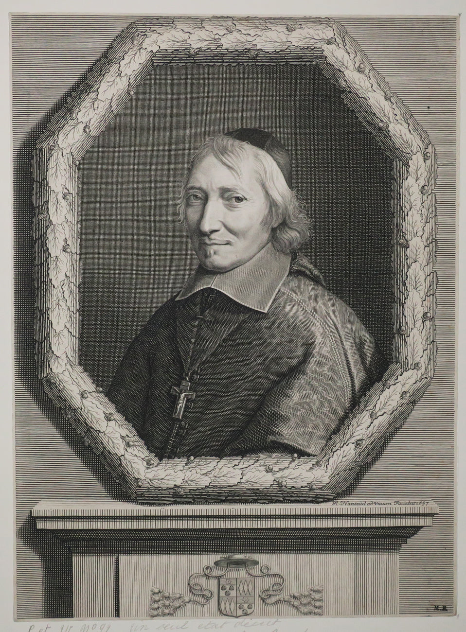 Portrait de Denis de La Barde, Evêque de Saint-Brieuc (1600-1675). 