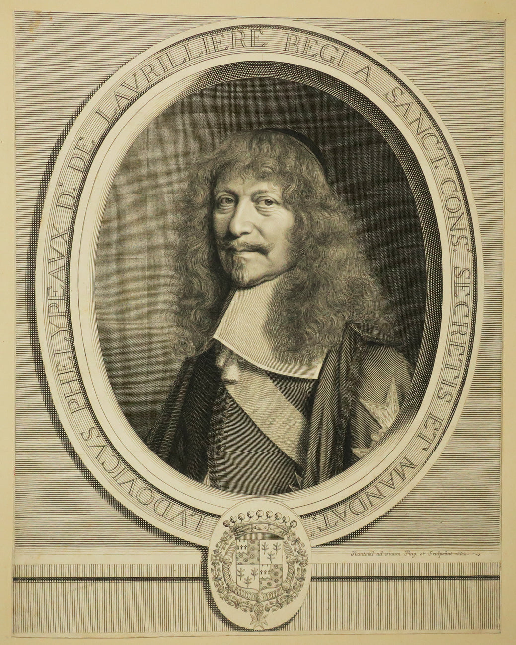 Portrait de Louis Phelypeaux de La Vrillière, Marquis de Châteauneuf et Tanlay, Secrétaire d'Etat (1599-1681). 