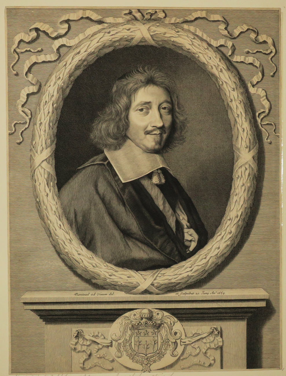 Portrait de Michel Le Tellier, Ministre d'Etat, puis Chancelier et Garde des Sceaux de France (1603-1685). 