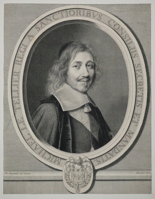Portrait de Michel Le Tellier, Ministre d'Etat, puis Chancelier et Garde des Sceaux de France (1603-1685). 