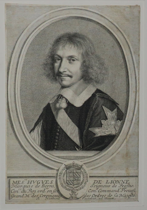 Portrait de Hugues de Lionne, Marquis de Fresnes, Seigneur de Berny, diplomate et Ministre d'État sous le règne de Louis XIV (1611-1671).