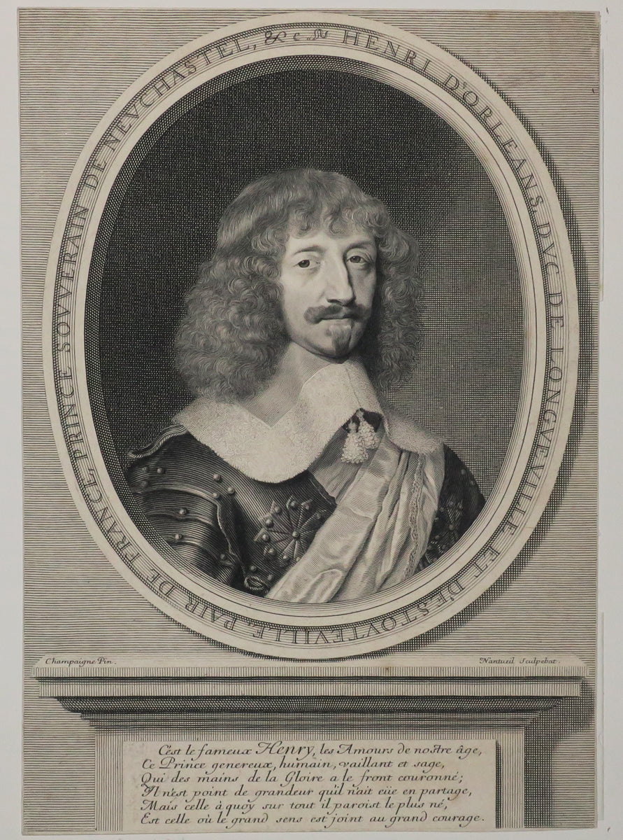 Portrait de Henri d'Orléans II ème du nom, Duc de Longueville (1595-1663). 