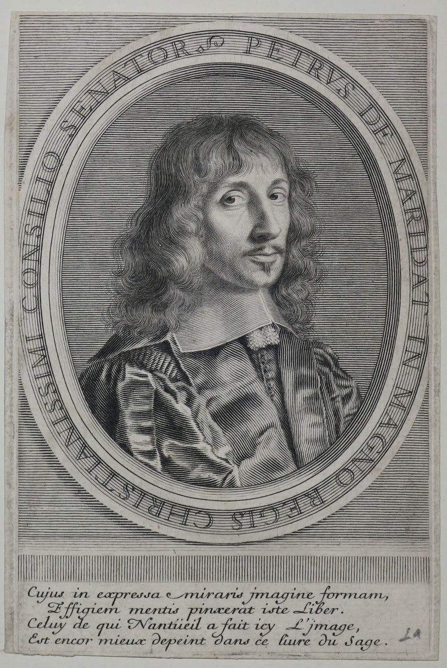 Portrait de Pierre de Maridat de Serrières, Conseiller au grand Conseil (Mort en 1689). 