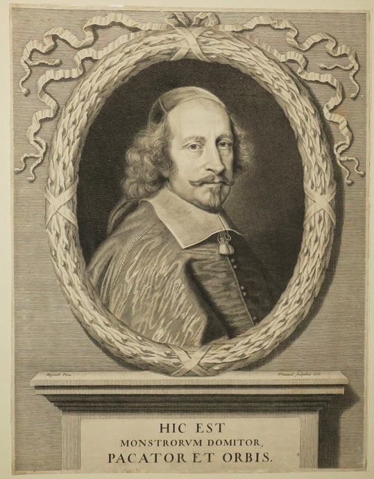 Portrait du Cardinal Jules Mazarin, Ministre d'Etat (1602-1661). 