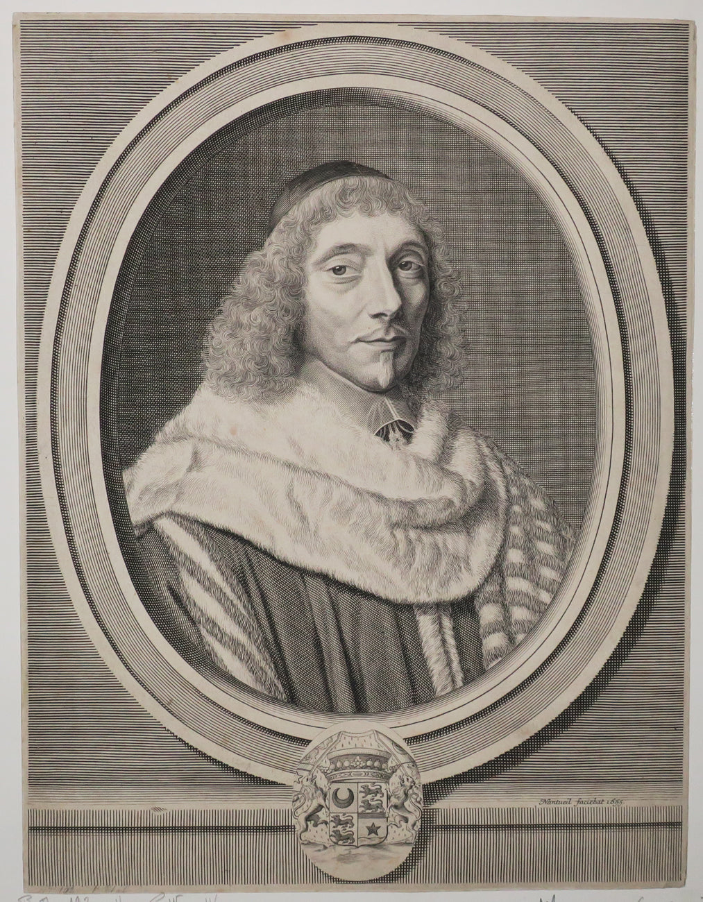 Portrait de Jean Antoine de Mesmes, Comte d'Avaux, Président à mortier au Parlement de Paris (1598-1673). 