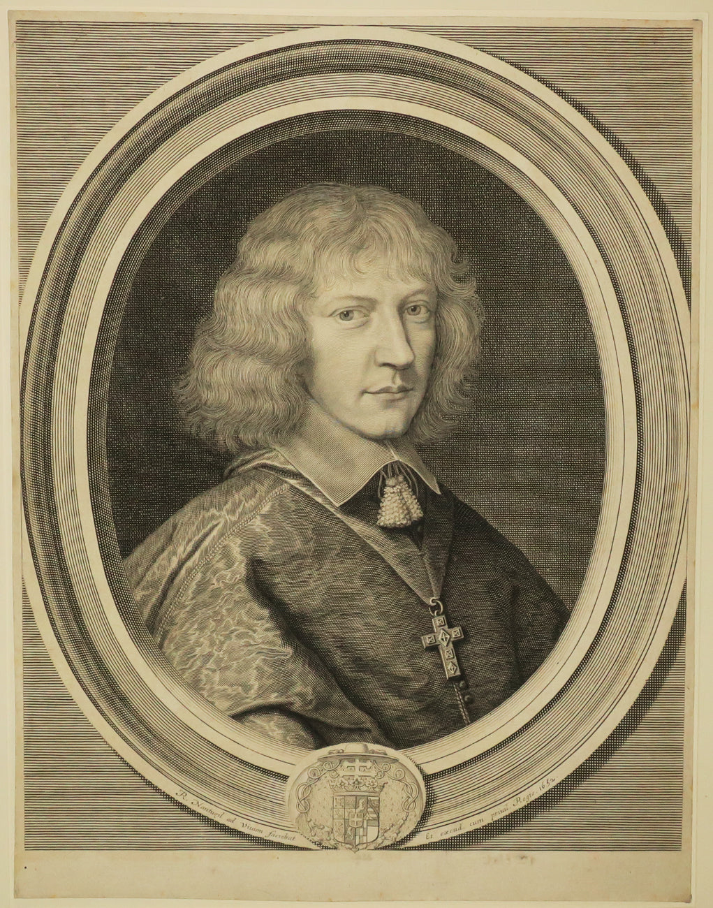 Portrait de Henri de Savoie, Duc de Nemours, Archevêque de Reims. 