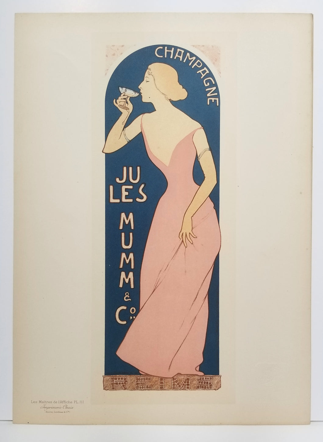 Champagne Jules Mumm. 1895-1898.