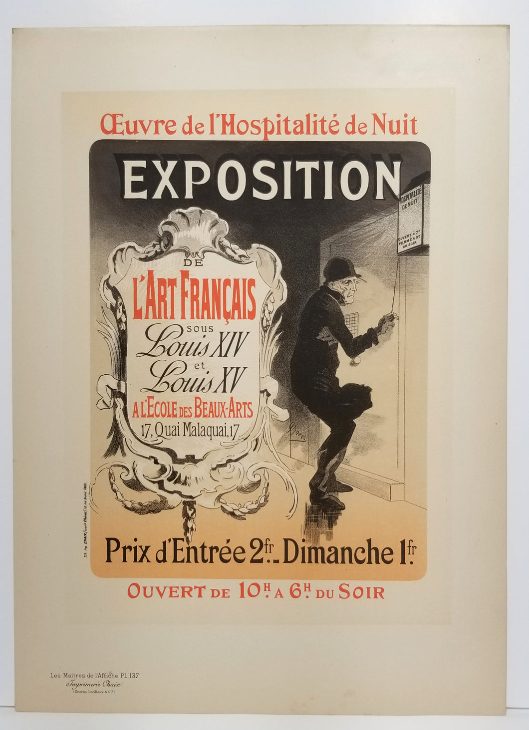 Oeuvre de l'Hospitalité de Nuit. 1898.