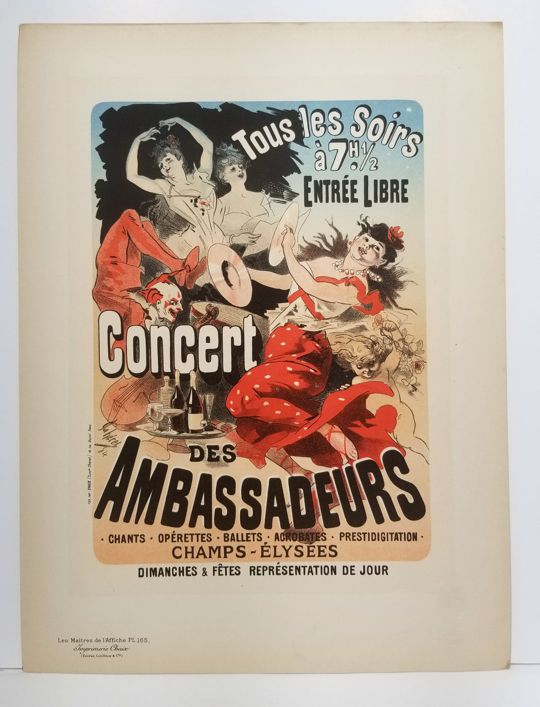 Concert des Ambassadeurs. 1884-1899.